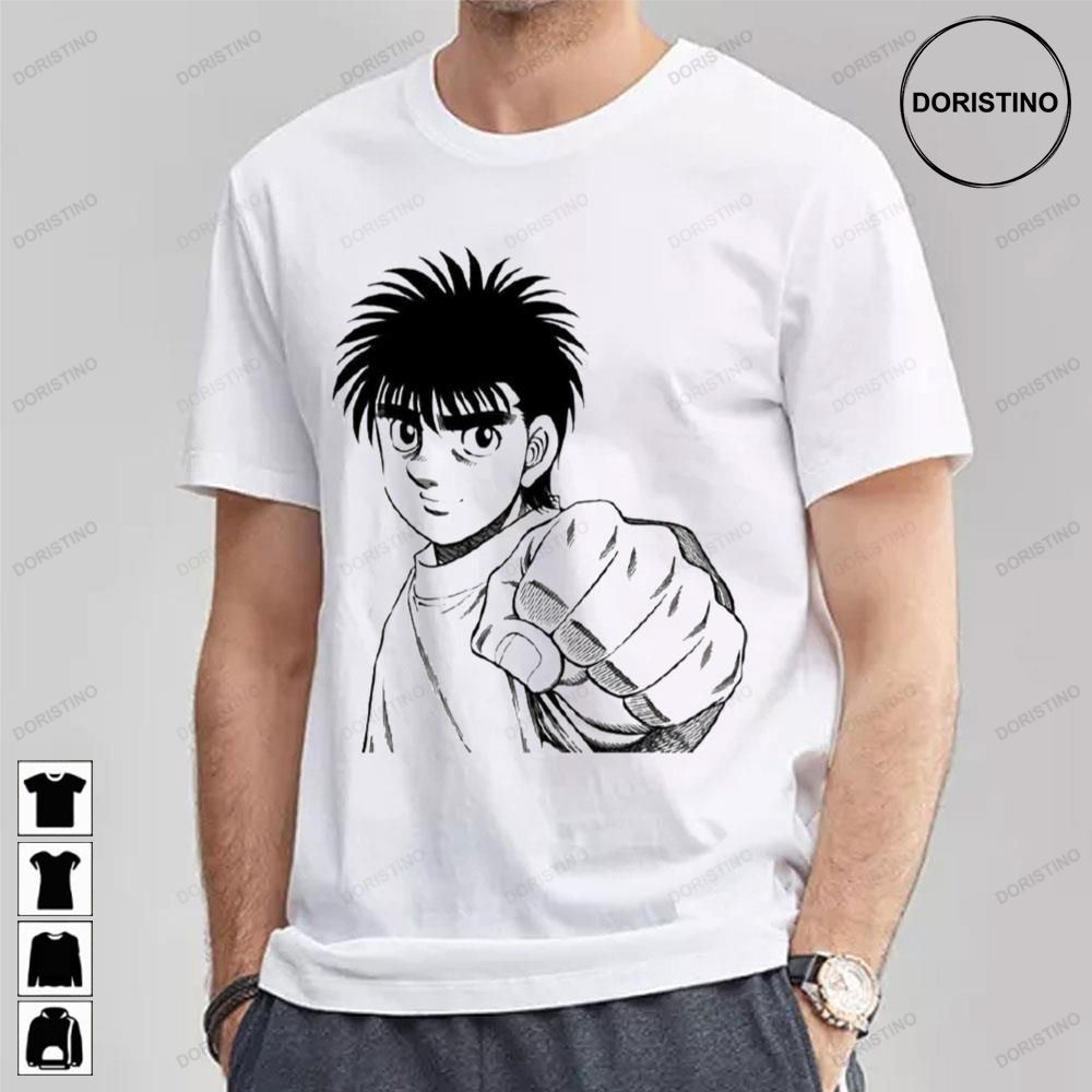 White And Black Fanart Hajime No Ippo Retro Anime Awesome Shirts